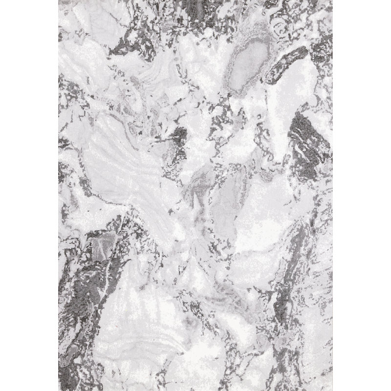 Tapis gris gris et marbre, Rectangle 8 pi x 11 pi