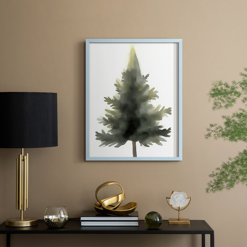 «Christmas Holiday Art» DCCCLxxxi, reproduction d'art encadrée - bois massif, Bleu, H 11 po x l 9 po