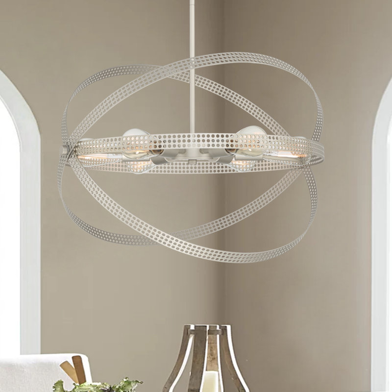Baylynn 6 - Light Unique Globe Pendant, Antique Silver