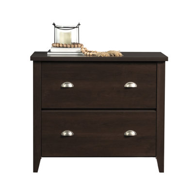 Wood Lateral File With Elegant Design, Brown