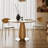 White Round Sintered Stone Dining table-1734227153