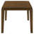 Warren Dark Brown Rectangular Dining Table