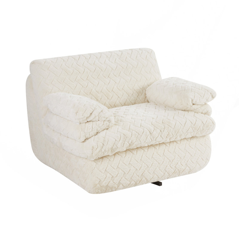 Full Compression Sofa Chair With Swivel, Beige