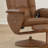 Massaging Multi-Position Recliner with Deep Side Pockets and Ottoman with Wrapped Base-91490487