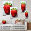 Fruit Sweet Strawberry Pointillism I - Art mural en acrylique pour cuisine-124573208