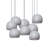 8 - Light Dimmable Dome Chandelier-24259015-24257405-24259014