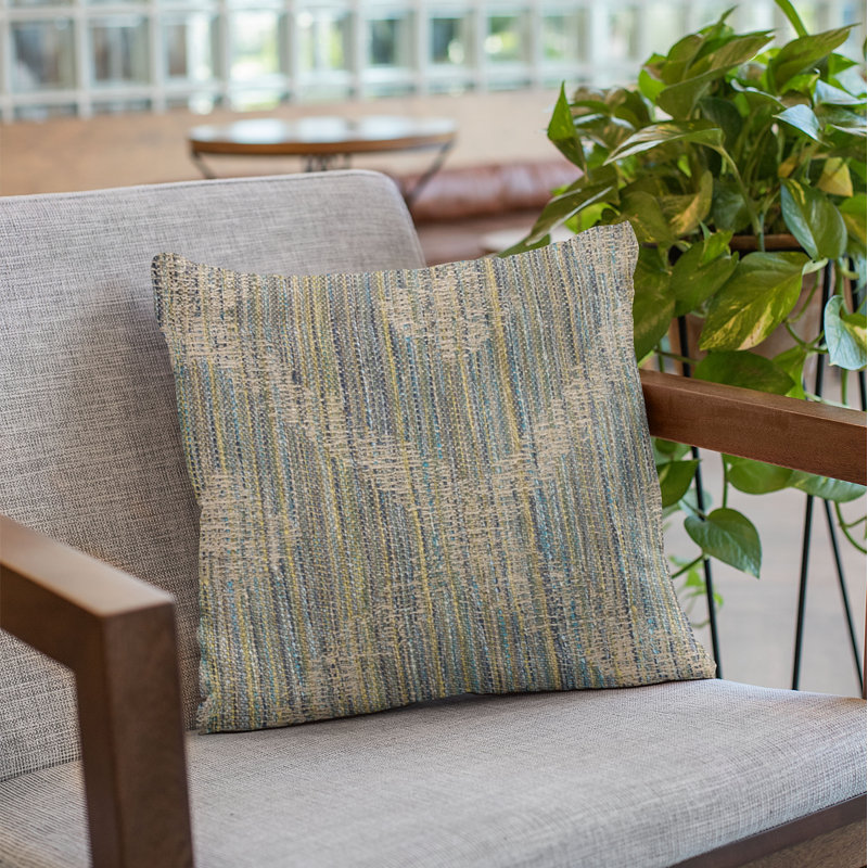 Diamond Striped Outdoor Reversible Throw Pillow, 20" x 36"