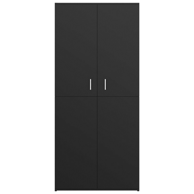 Rovner 24 Pair Shoe Storage Cabinet, Black