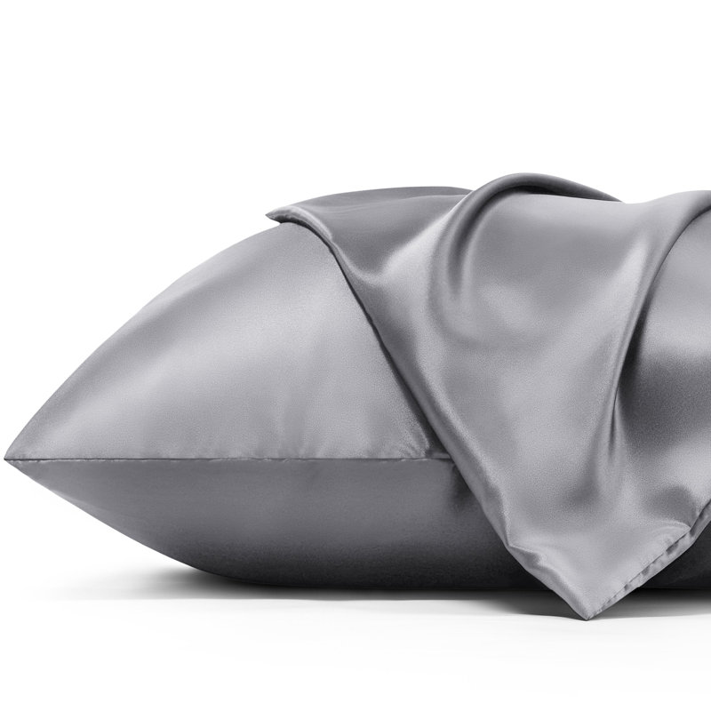 Ensemble de 4 taies d'oreiller, Taie d'oreiller standard, Gris foncé