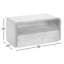 Tablette flottante en bois massif de 9 po de hauteur Langley-697422470