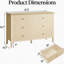 Commode cannelée 47 tiroirs 47,2 po-1865811890