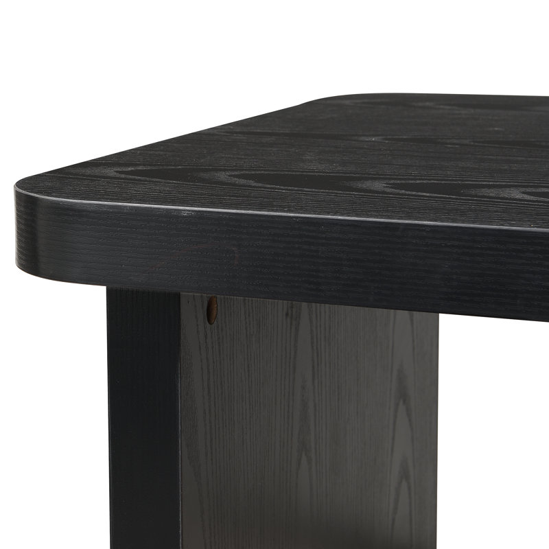 Table basse épissée, Noir