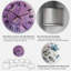 Horloge murale mauve liquide Art Waves II-1546459585