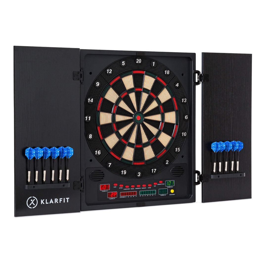 Elektronische Dartscheibe Klarfit mit 12 Darts