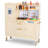 Height Adjustable Kids Play Kitchen, 3-Level Wooden Pretend Playset with Realistic Sounds, Telephone, Stove, Fridge, Microwave, Removable Sink, Water Dispenser, Grows with Your Child Ages 3+(white)-98259489