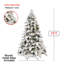 Décoration d'arbre de Noël blanc chaud 7 pi avec base pré-éclairée-1980705963