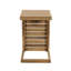 Table en bois brun, qui ajoute de l'espace à la cour, moderne et fonctionnelle, assemblage inclus