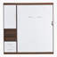 Lit escamotable double pleine grandeur avec armoire, blanc