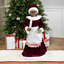 African American Animated Mrs. Claus With Lighted Candle And Music Christmas Figure