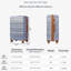 Ensembles de bagages Nouveau modèle ABS extensible Hardshell 3 pièces Ensemble de valises rigides et durables Valise à roulettes avec serrure TSA 20 "24" 28 "(bleu et brun)
