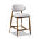 Gefjun Upholstered Counter Stool with Solid Wood Frame