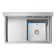 39" L x 24" W Free Standing Service Sink with Left Side Drainboard