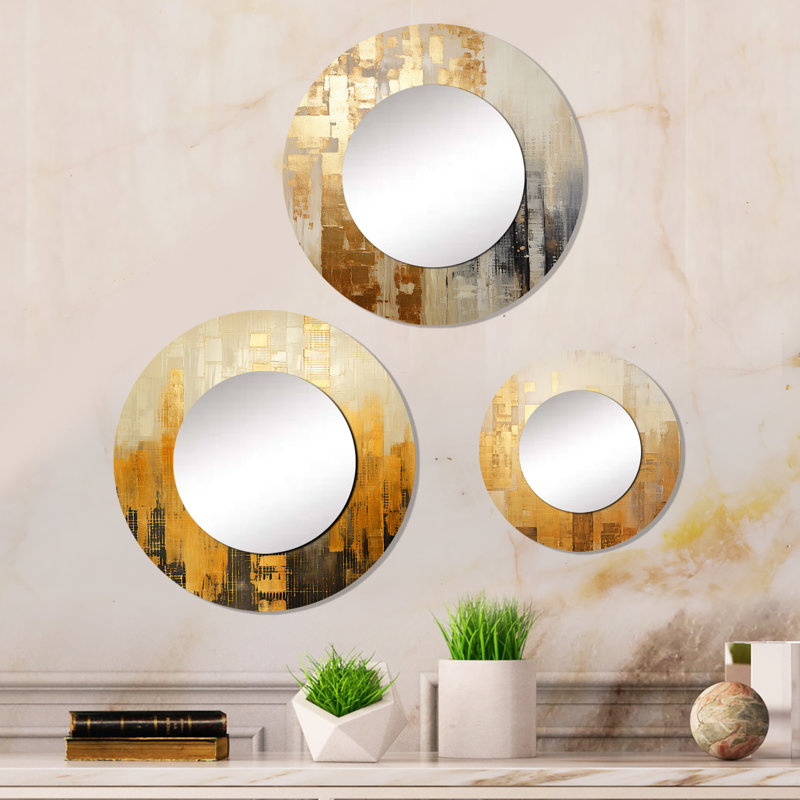 Tristani Metal Round Mirror