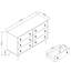 Commode double 6 tiroirs l 53,7 po -71014185