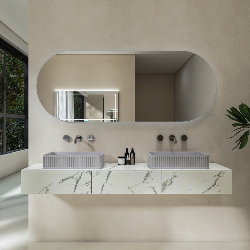 Lavabo de salle de bain rectangulaire 20,5 po