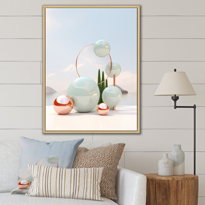 " White Spheresminimal Retro Future Architecture I "