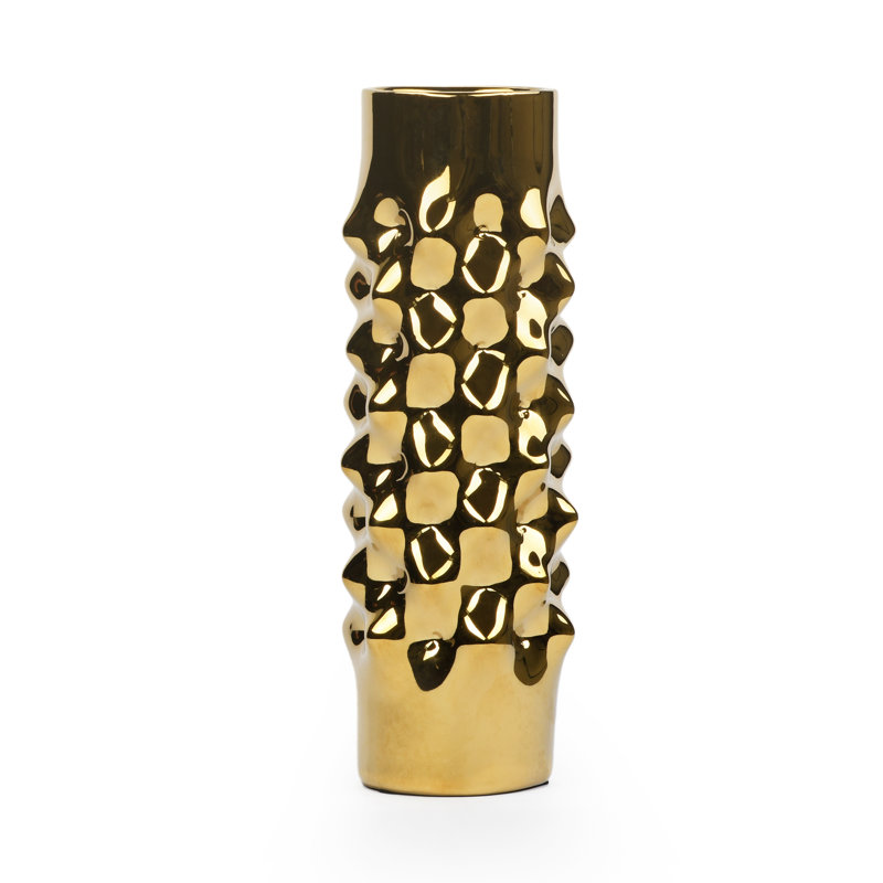 Gobourne Ceramic Table Vase, Gold