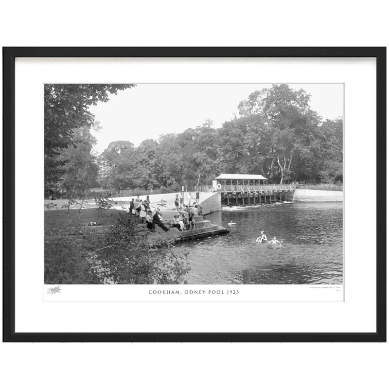 Cookham, Odney Pool 1925 - Single Picture Frame Print, 45cm H X 60cm W x 2cm D