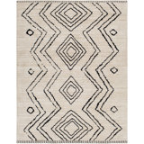 Mel Moroccan Area Rug in Black/Cream