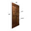 Panelled Wood S Series Barn Door with Installation Hardware Kit-63170920-87902537