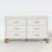 6-Drawer Storage Cabinet with Metal Handles and Wood Legs-134755639
