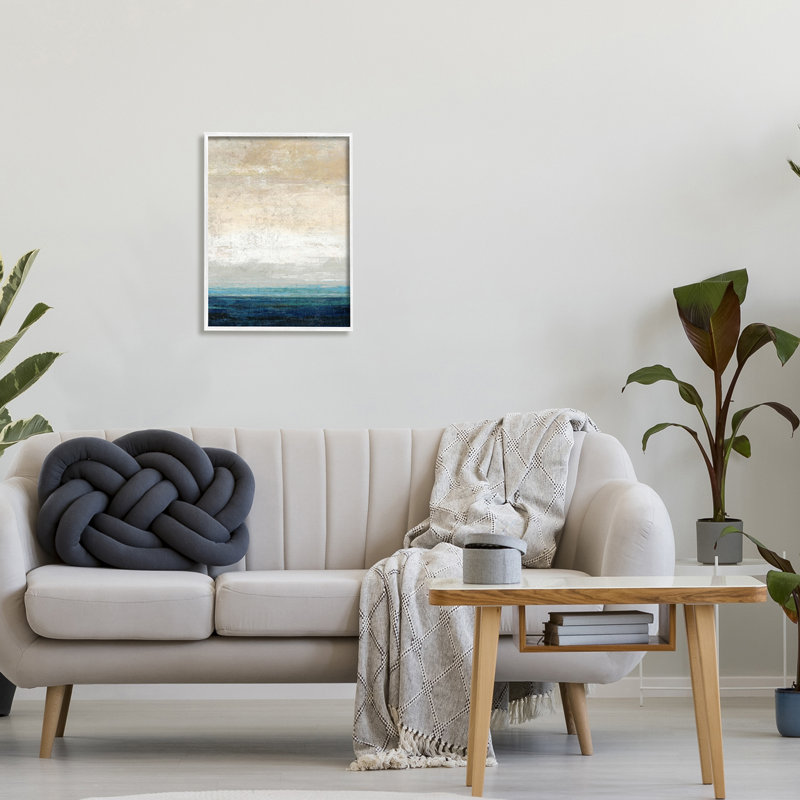 Point de vue du ciel de sable abstrait, Plaque murale, H 16 po x l 20 po