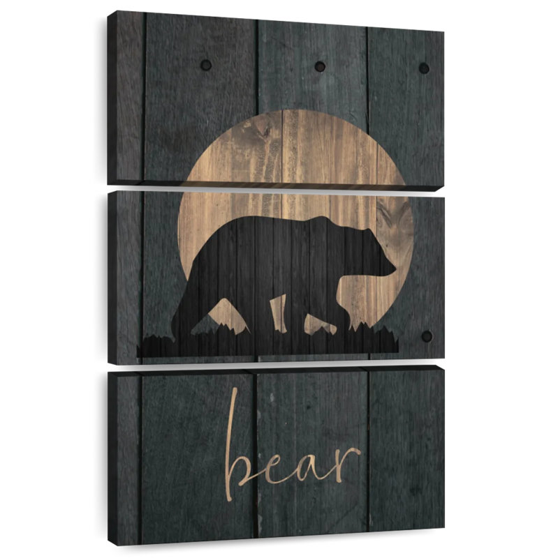Brampt Wilderness Wood Bear, 65" H x 42" W