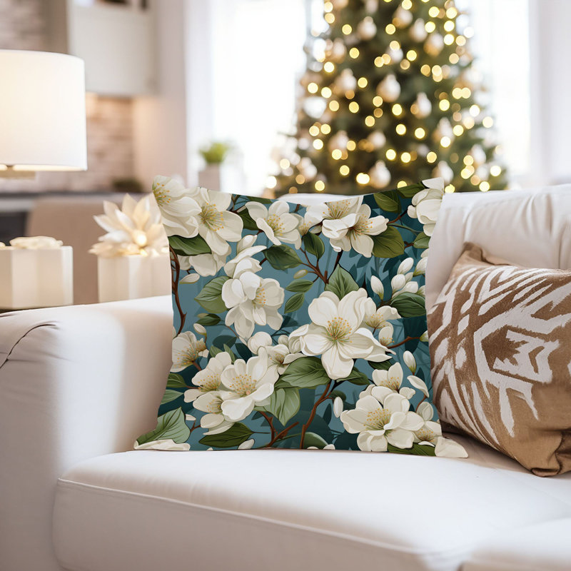 Floral Jasmine Flowers I Modern, 18"H x 18"W