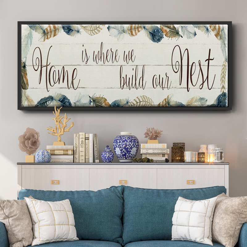 Home Nest- Framed Canvas