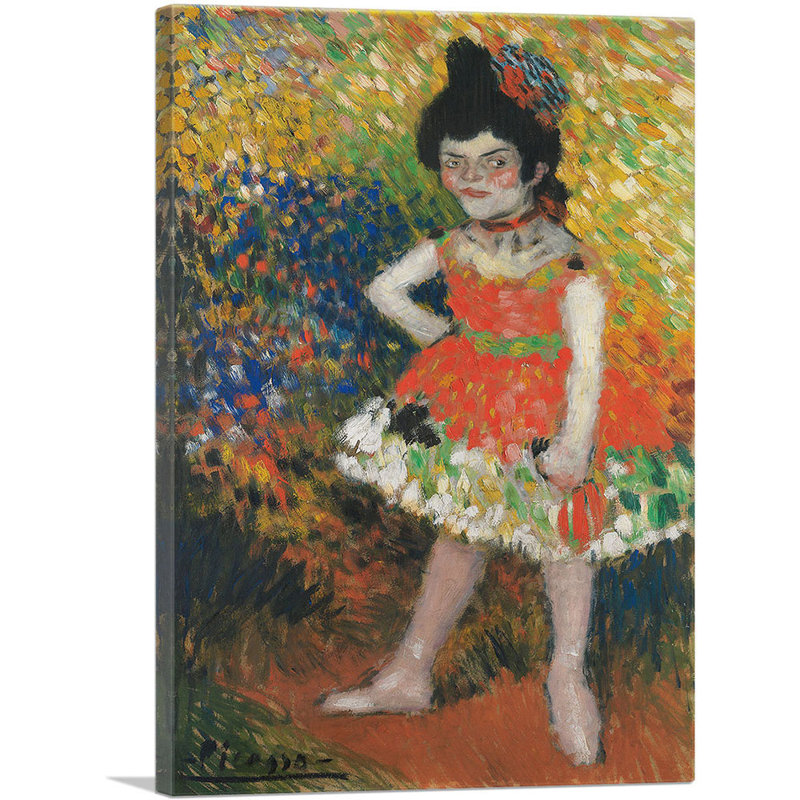 «Dwarf Dancer - La Nana» par Pablo Picasso, reproduction d'art sur toile tendue, H 26 po x l 18 po x 1,5 po