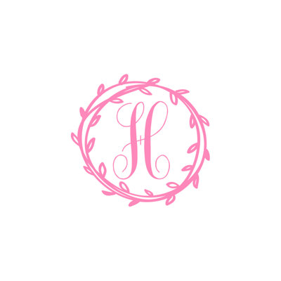 Décalcomanie murale monogramme initial Klar