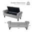 Banc de rangement rembourré Jillia-1808254036