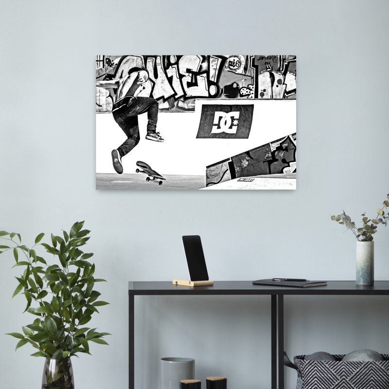 Art contemporain contemporain abstrait, H 16 po x l 24 po