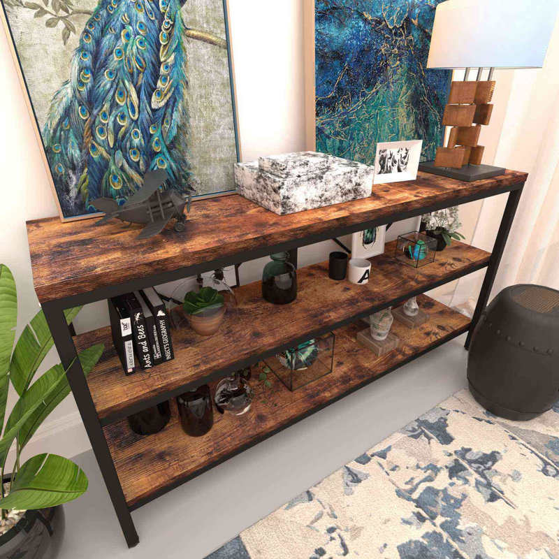 Canapé, meuble télé 3 tablettes avec tablette pour Hallyway, vestibule, salon