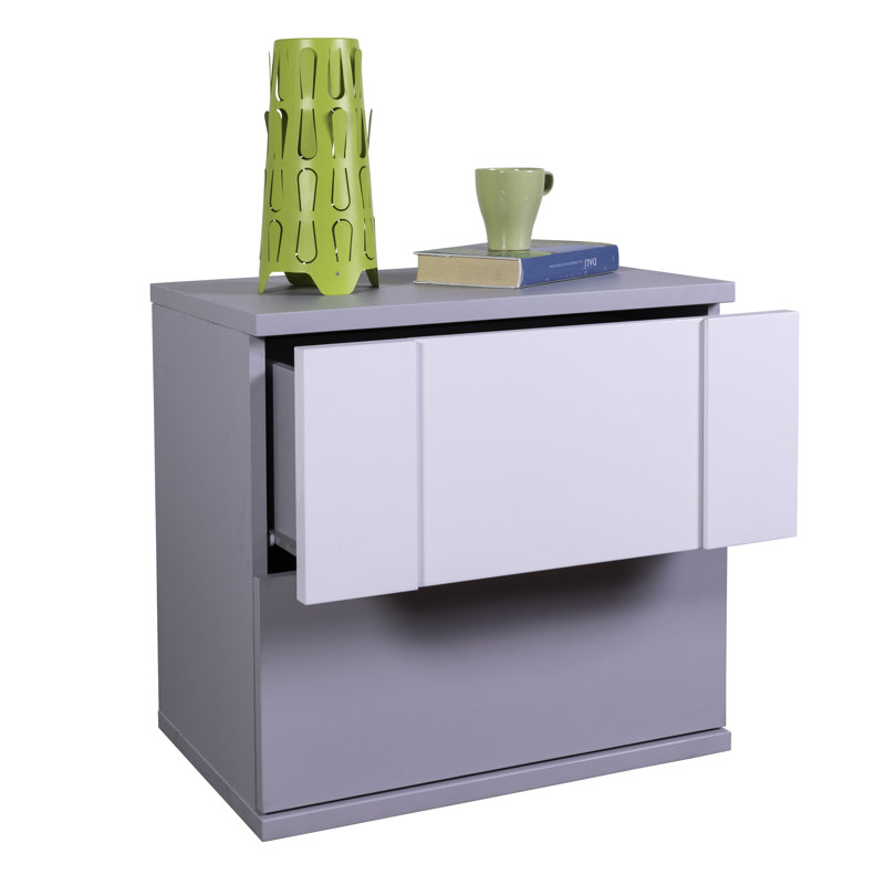 Columbia 60cm W Manufactured Wood Bedside Table