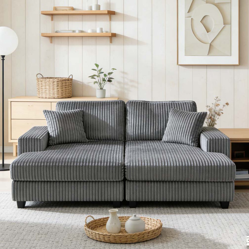 Canapé convertible, Gris foncé