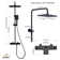 2 Functions Thermostatic shower system with 3-Setting Handheld Shower and Rough-in Valve