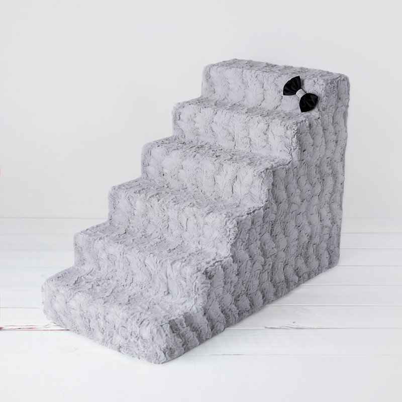 Escalier pour animal 6 marches Deauville, Gris colombe