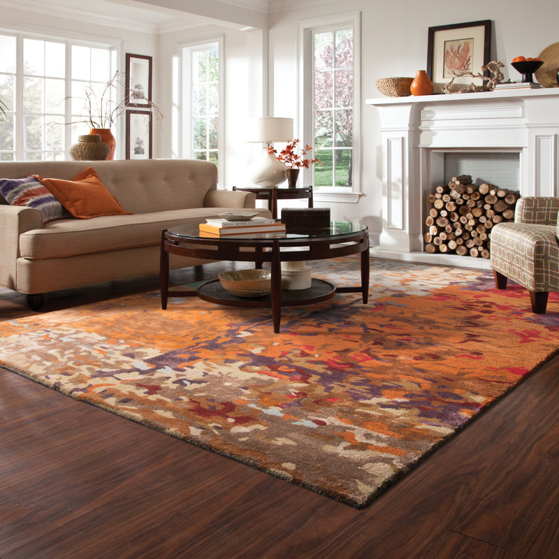 Performance Abstract Indoor Rug, Rectangle 4'11" x 8'