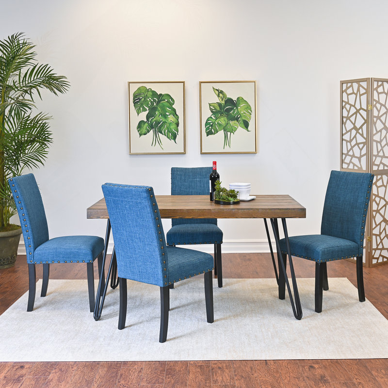 Ensembles de table de salle à manger de haute qualité 5 pièces idéaux pour les réunions de famille et les espaces de salle à manger compacts avec sièges confortables